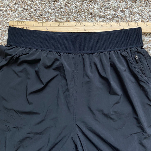 Prana Railay High Rise Pant Women's M Black Relaxed Straight Leg Pull On UPF 50+ - Picture 9 of 13